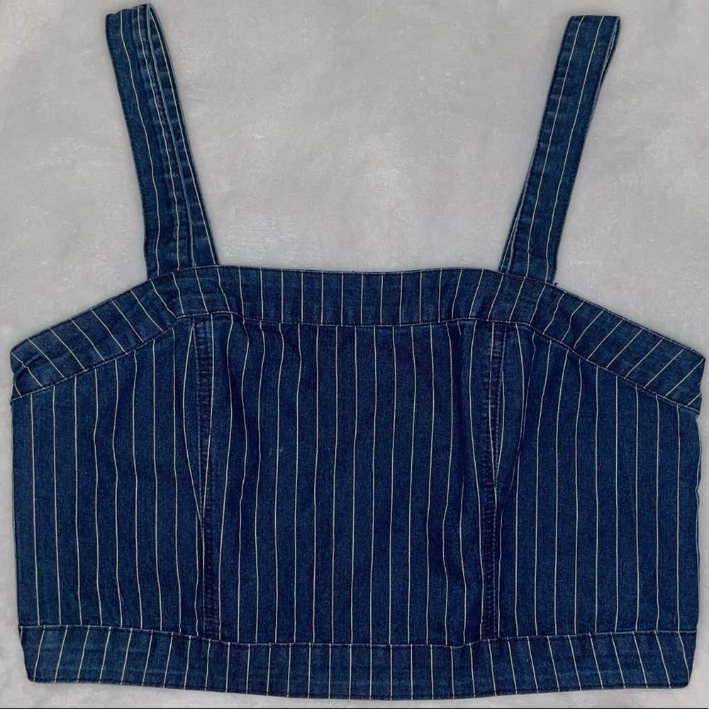 Forever21 | Jean Blue Crop-Top